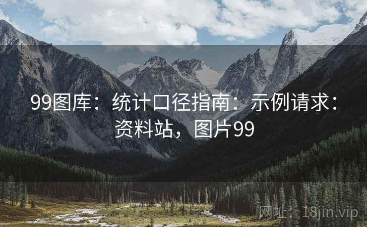 99图库：统计口径指南：示例请求：资料站，图片99